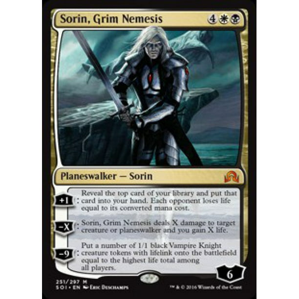Details about   Magic The Gathering Grim Nemesis Sorin Shadows Over Innistrad LP
